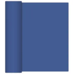 Ava 40cm Papiertischläufer 6m Rolle Stoffähnliches Tischband Dunkelblau