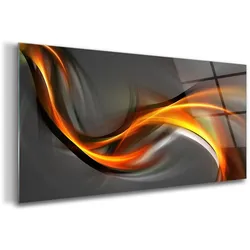 GLASBILD 120x60 cm Moderne Kunst