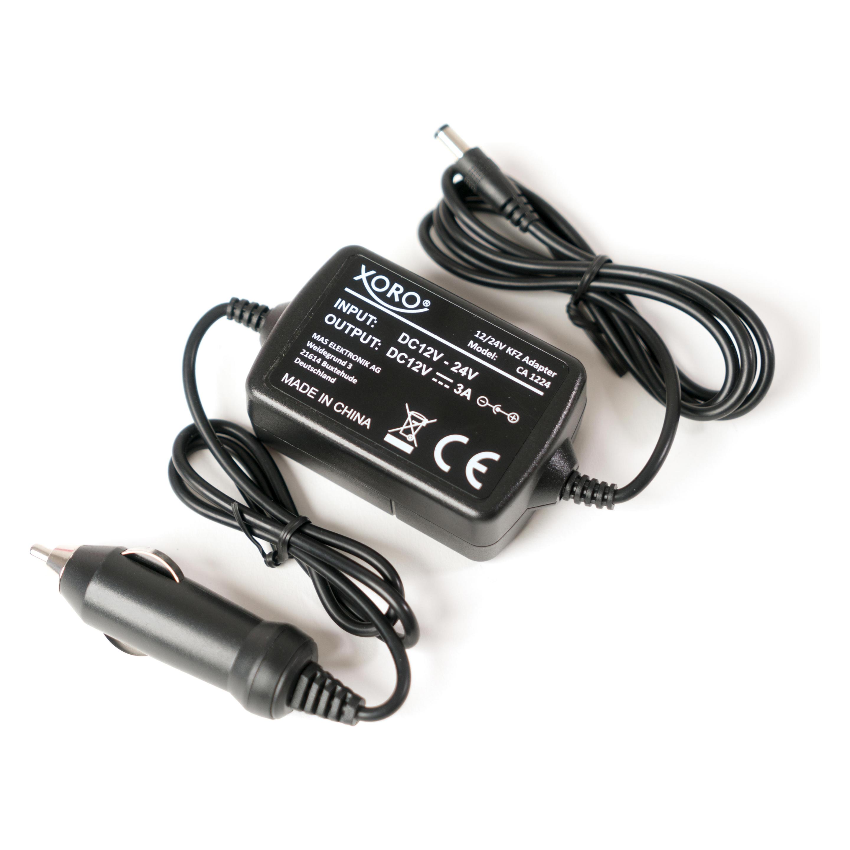 Xoro CA1224 Stabilisierter 12V/24V KFZ Adapter (ACC300201)