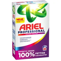 Waschpulver P&G Ariel Professional Color Plus 7,7 kg professionelle Reinigung und Fleckenentfernung, 140 Wäschen