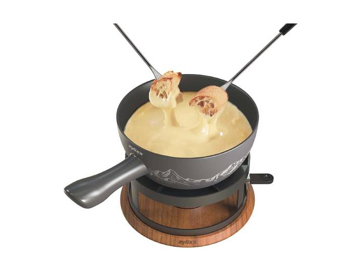 Zyliss Chalet Ceramic Käsefondue-Set Grau