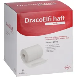 Dracoelfi haft elastisch Fixierbinde 10 cmx20 m weiß