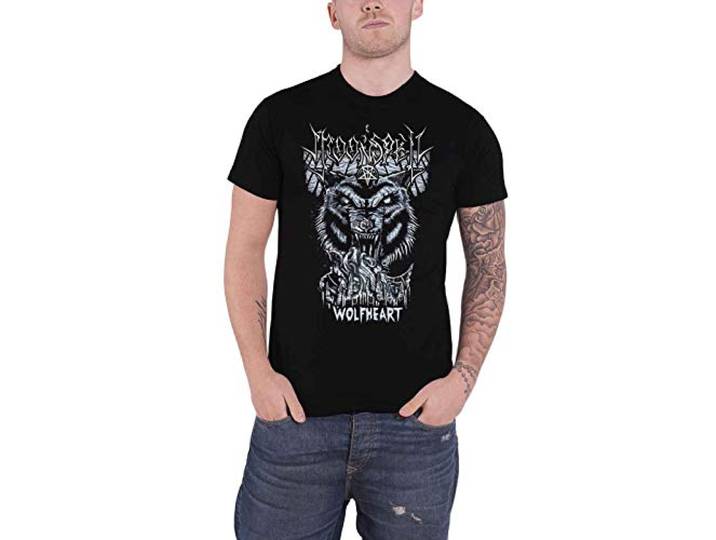 Moonspell T Shirt Wolfheart Band Logo nieuw Officieel Mannen