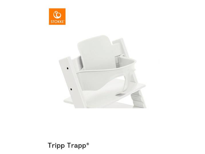 Stokke Hochstuhlbügel Tripp Trapp Baby Set², Weiß, Kunststoff, 43x19x22 cm, einfache Montage, Schnellverschluss, abwaschbar, schadstofffrei, Babymöbel & Kindermöbel, Babyzimmer, Hochstühle