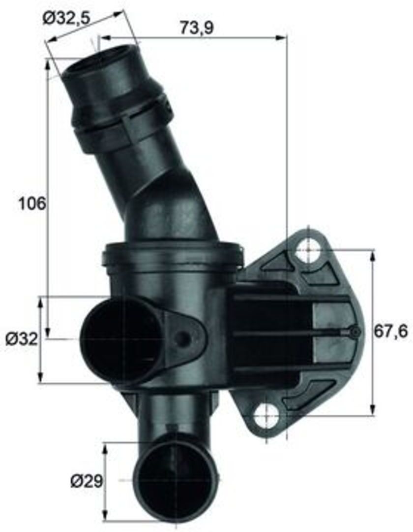 Thermostat, Kühlmittel MAHLE TI 6 80