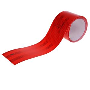 ProPlus Warnband 343795, Reflektorband, selbstklebend, rot, 50mm x 2m