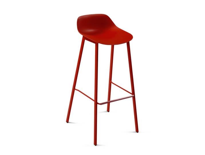 Bistrohocker BarLouis rot rot-orange 44.5x97x50.5 cm