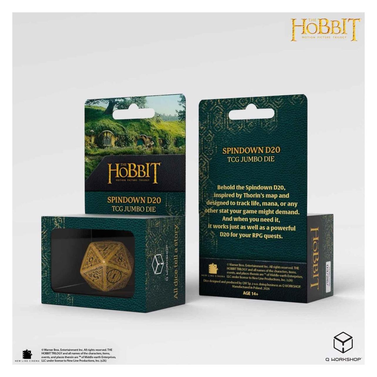 Q Workshop The Hobbit Spindown D20 - Solaris TCG Jumbo Die (QWO98796)