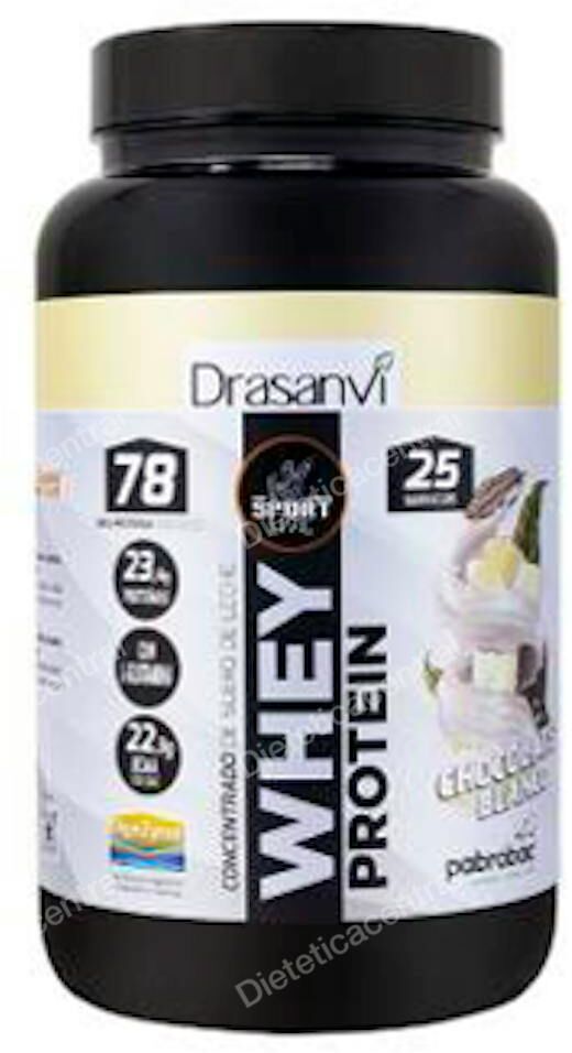Drasanvi sport live whey protein conc. chocolate blanco 750g sport