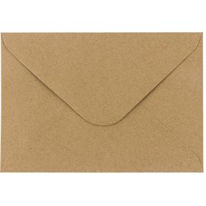 Ideen-mit-Herz Briefumschläge braun, B6, ohne Fenster, nassklebend, 110g/m², 100 Stück