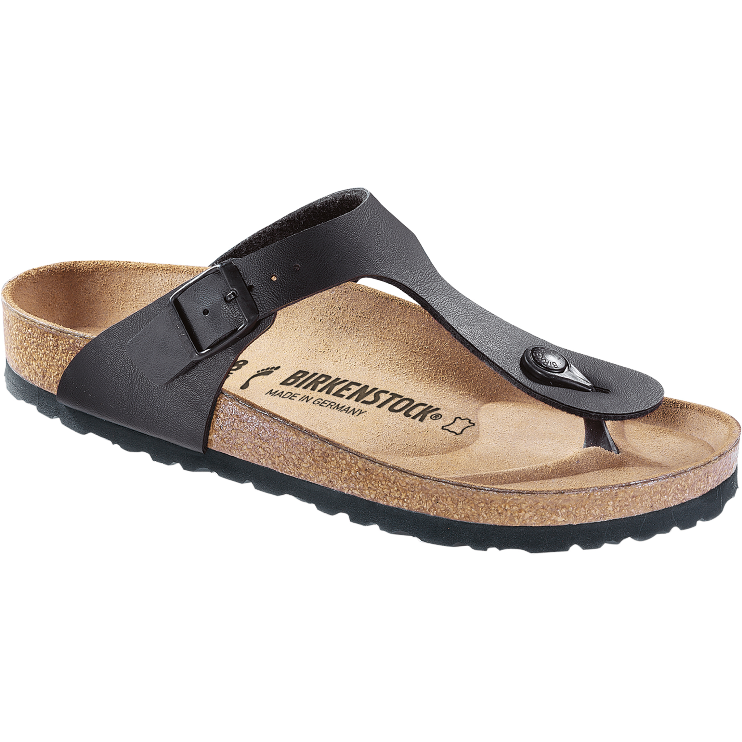 Birkenstock Gizeh Birko-Flor Regular Sandale Sandalen schwarz Größe 38 Lifestyle