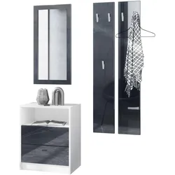 GARDEROBE Pino Schwarz Hochglanz