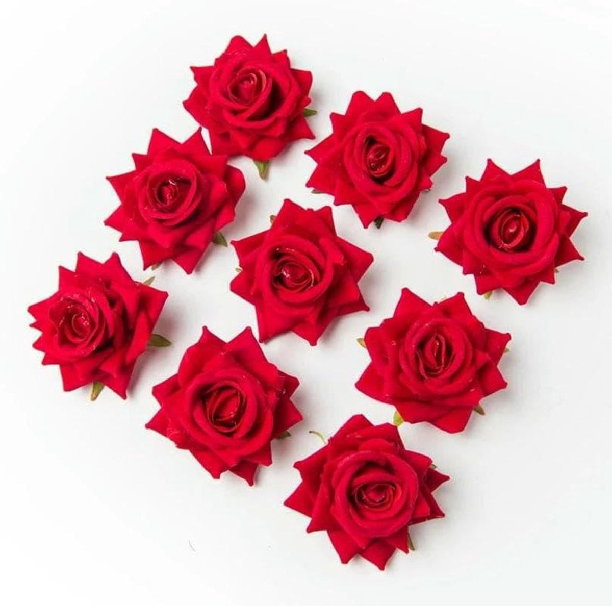 100 stuks Kunstbloemen Rozen - Rode Zijden Rozen voor Bruiloft Decoratie