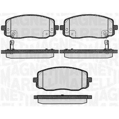 MAGNETI MARELLI Bremsbelagsatz, Scheibenbremse 363916060280 für KIA HYUNDAI NAZA