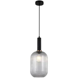 Italux PND-5588-1L-BK+CL Antiola | 40W E27