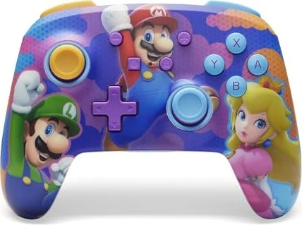 PowerA Enhanced Wireless Controller for Nintendo Switch - Super Mario Color Splash Heroes