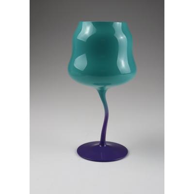Windlicht AM DESIGN "aus Glas", bunt (türkis), B:10cm H:19cm, Glas, Kerzenhalter, Windlicht, 2er Set, BxH: 10x19 cm