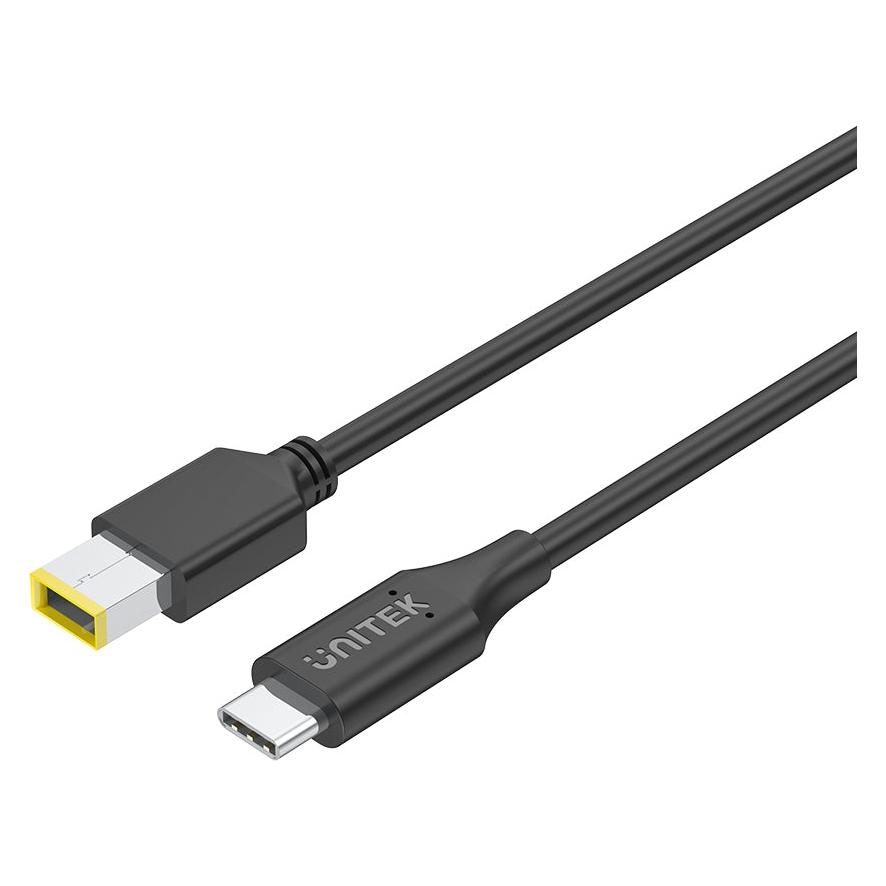 Unitek KABEL ZASILAJĄCY DO LENOVO 65W USB-C - DC11*4 5MM 1 8M (1.80 m) (C14115BK-1.8M)