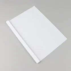 100 Thermobindemappe A4, Karton, bis 40 Blatt, weiß 4 mm, Kunstdruck Karton