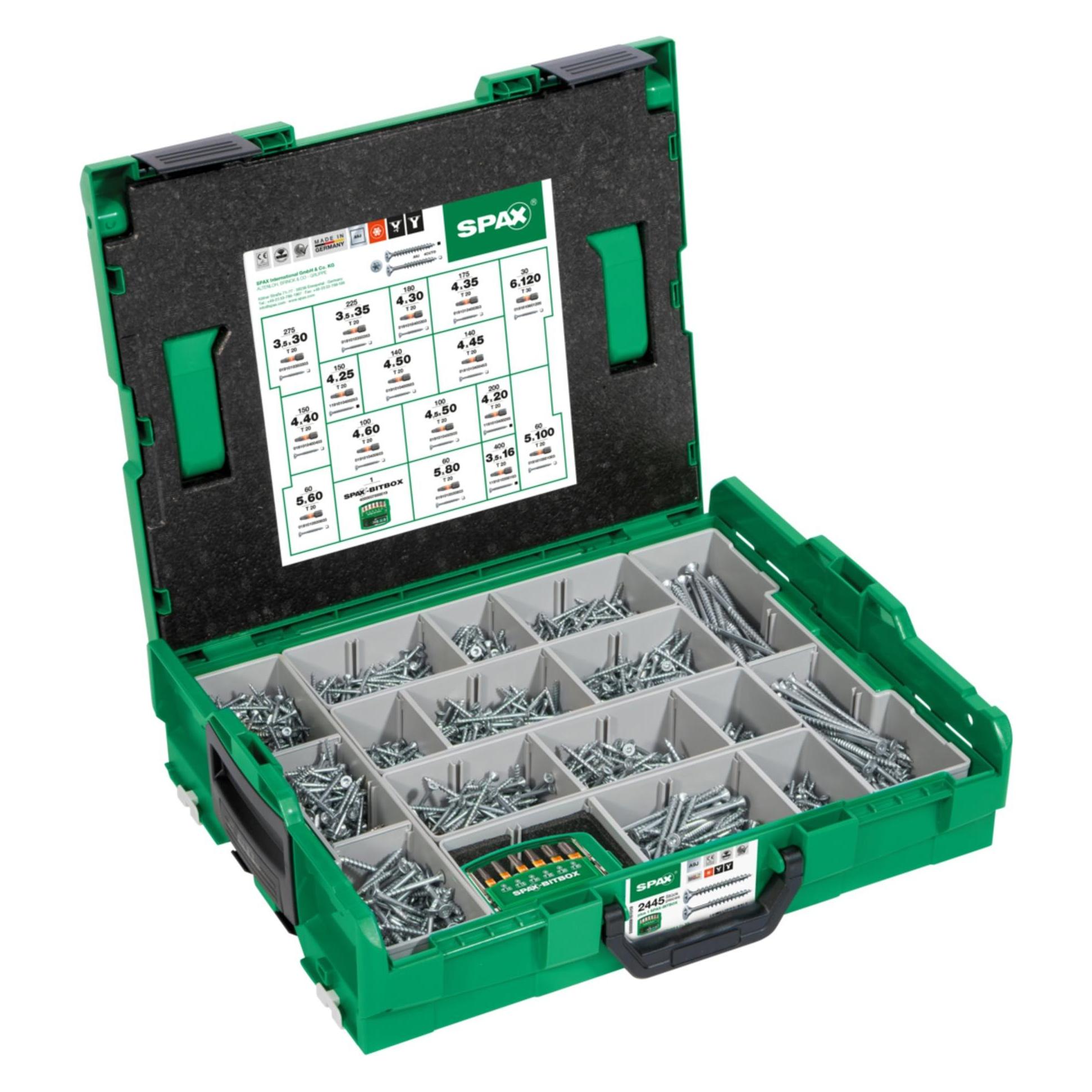 Spax Montagekoffer (2446 Schrauben pro Stück) (9001381)