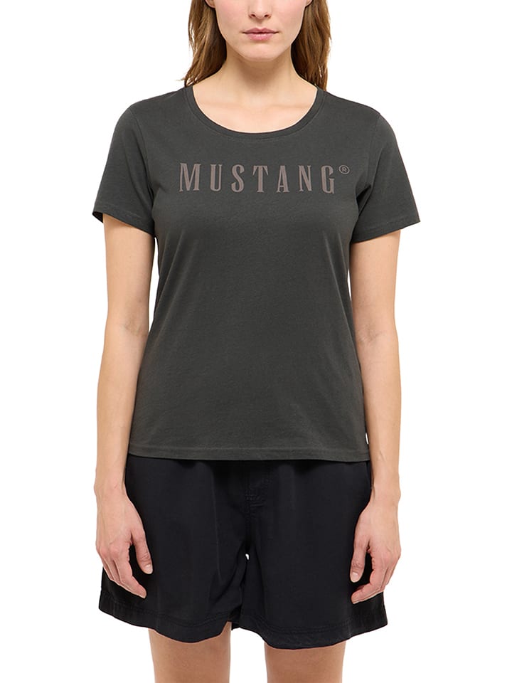 Mustang Shirt "Alma" in Anthrazit - M