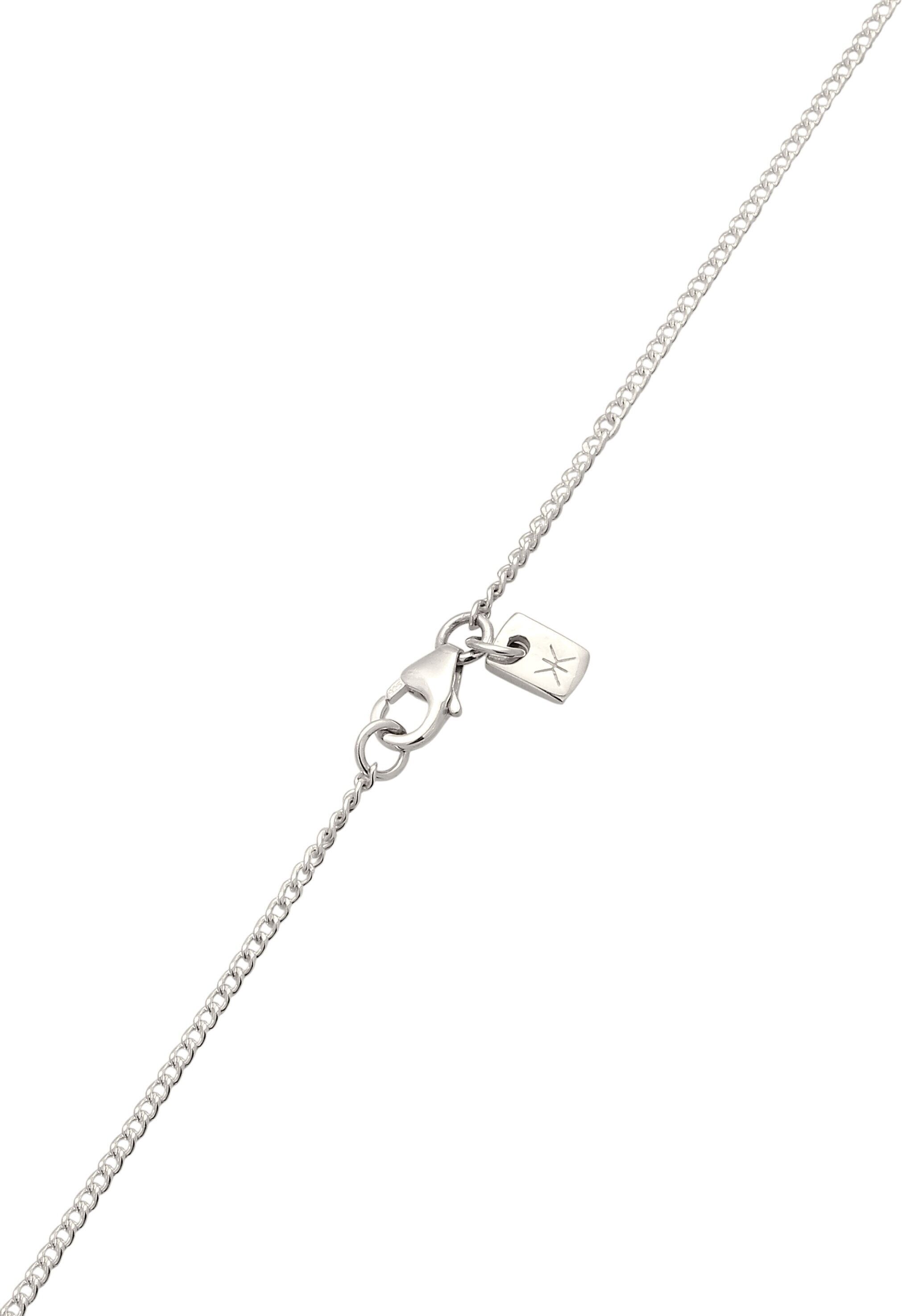 Lange Kette KUZZOI "Halskette Y-Kette Steigbügel Panzerkette 925 Sterling Silber" Gr. 60, silber, Halsketten, Herren, Silber 925 (Sterlingsilber), Lange Kette