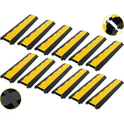 Pronomic Protector 2-100L V3 Kabelbrücke 2-Kammer 100cm mit V-Steckverbindung 12x Set