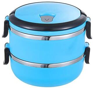 Inspired Finds Stainless Steel Vacuum Insulated Food Flask Travel Lunch Thermos blue 43.95 Fl Oz