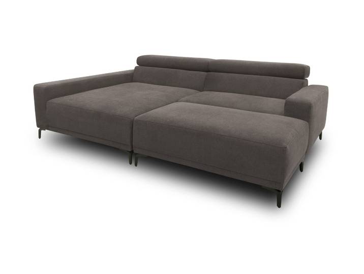 Domo Eck-Schlafsofa »Malmö« mit Hocker - 248x172x72cm - schwarz -