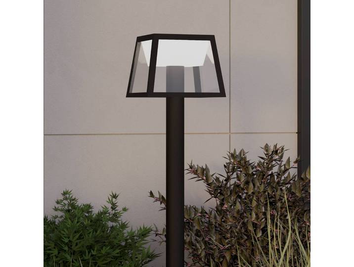 EGLO Solar-LED-Wegeleuchte Altilia, Höhe 106 cm, schwarz, Sensor Altilia, schwarz, Kunststoff, Modern, Solarleuchten