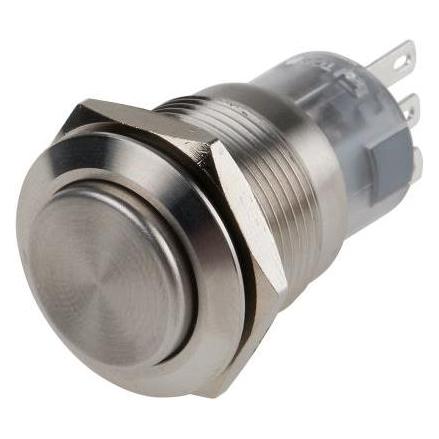 RS PRO Switch Pushbutton Stainless Maintained (8118566)