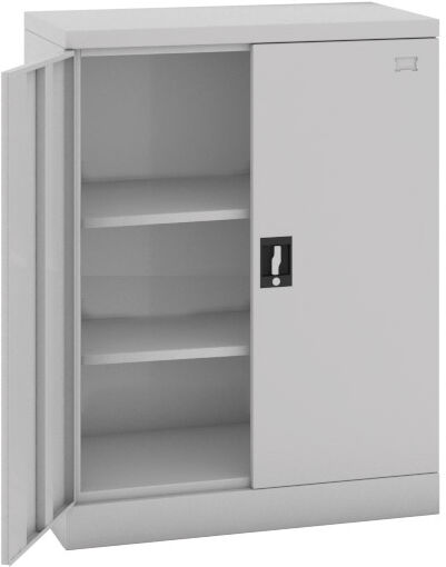 B2B Partner Zweitüriger Schrank, Zylinderschloss, 1040 x 800 x 435 mm