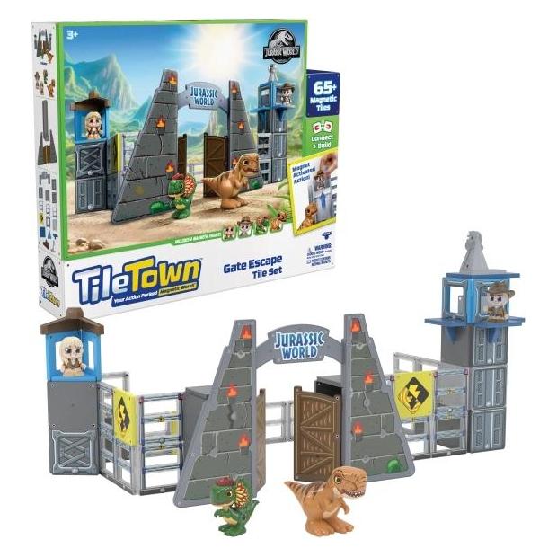 TileTown Tile Town - Jurassic world park Magnetic Building Set (90307) (TIL-90307)