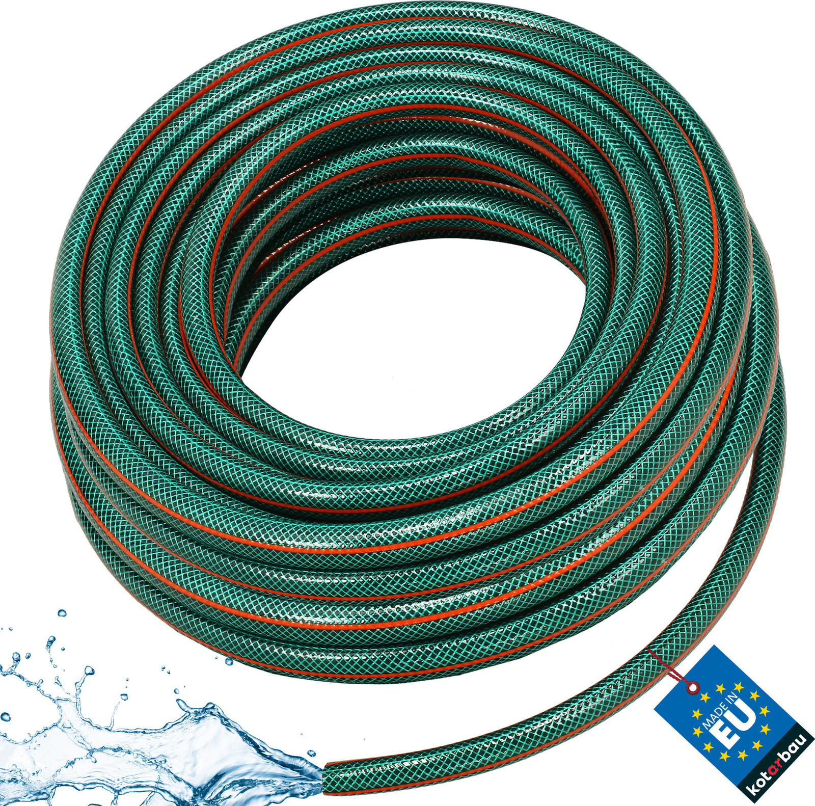 KOTARBAU Tuinslang 3/4 inch 30m 4-laags Versterkt Groen Professioneel