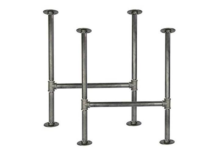 Natural Goods Berlin 2X Tischgestell Pipe Temperguss Tischbeine Schwerlast Vintage stabile Tischkufen Möbelbeine Metall Hairpin Legs Wasserrohre Fitting DIY 1 Zoll (B55cm * H72cm, Industrial)