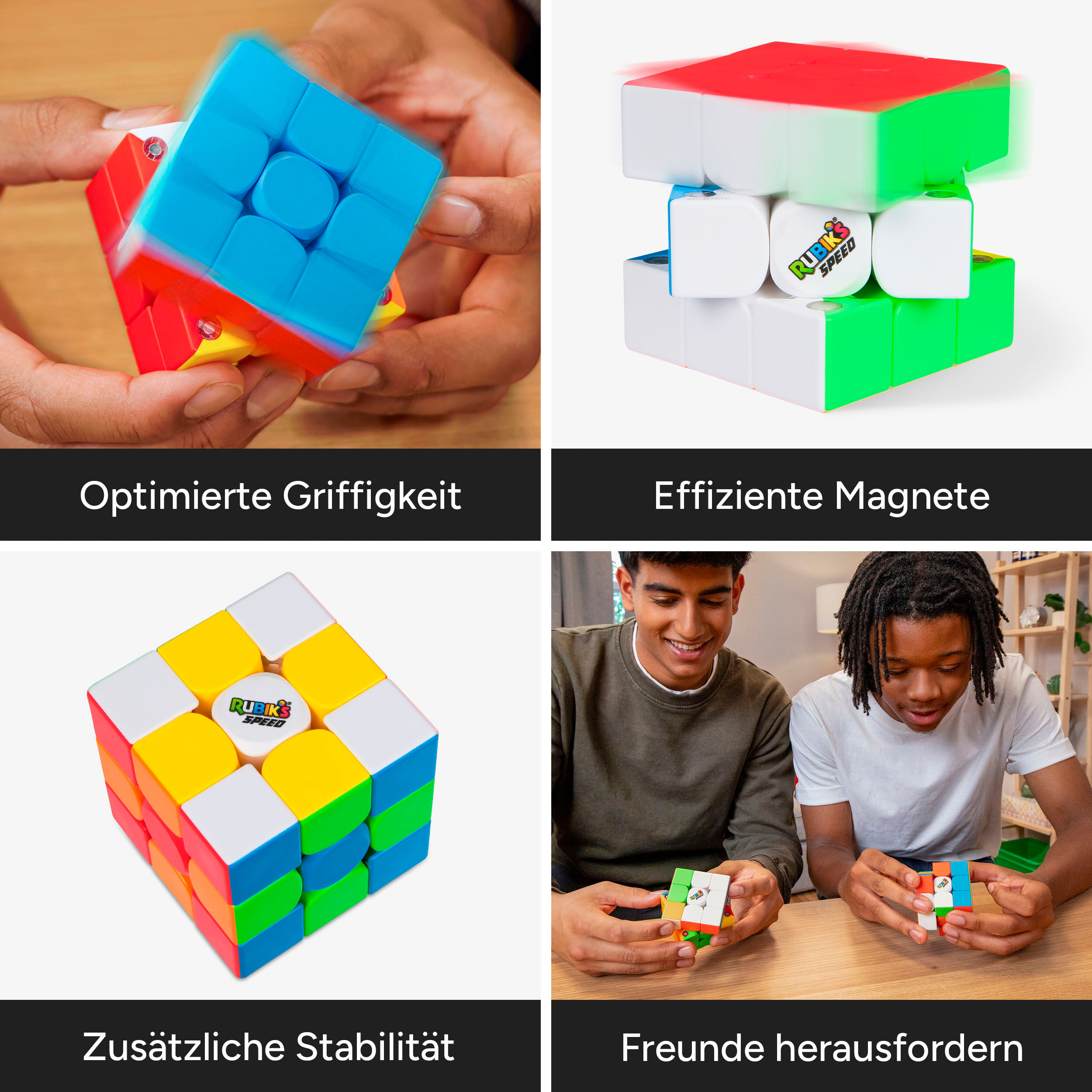Spiel SPIN MASTER "Rubik's - 3x3 Speed Cube", bunt, Spiele, Kinder, Spiel