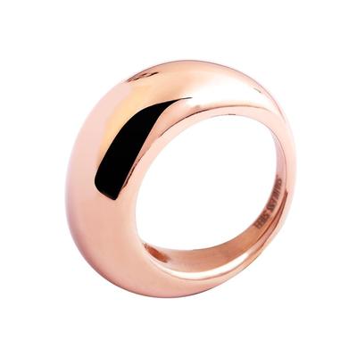 Fingerring AKZENT "Livia rosé, langlebig" Gr. 56, rosa (roségoldfarbig), Fingerringe, Damen, 56, Edelstahl, Fingerring
