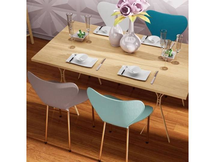 Chaises de Salle à Manger - PIPIPOXER - Lot de 4 - Ergonomiques - Empilables - Plastique Polypropylène