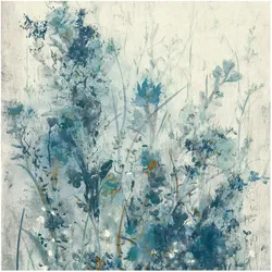 FOTOTAPETE Blaue Frühlingswiese I 240/240 cm