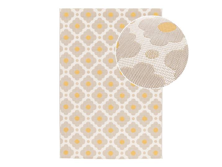 In- und Outdoorteppich Kaive Beige recyceltes Polyethylenterephthalat 120 x 170cm