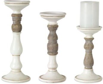 Santa Lamppost Statue by Melrose in White/brown