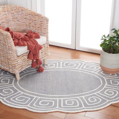 SAFAVIEH Handmade Novelty Christhild Greek Key Wool Rug