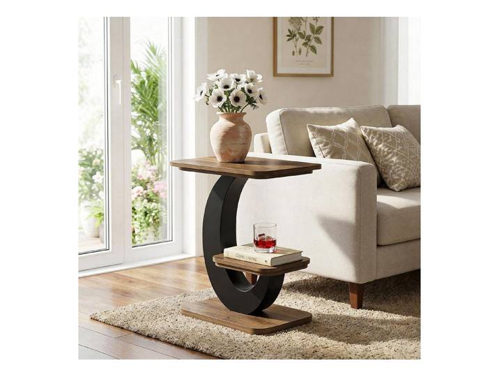 LuxusKollektion Beistelltisch Beistelltisch Industrie-Design 2-Tier (1-St)