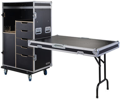 Flyht Pro Micstand Drawer Tour Case Schwarz