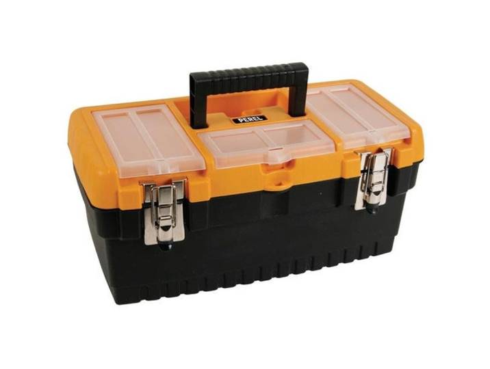 Werkzeugkiste Perel 41.3 x 18.6 x 21.2 cm - Farbe: Schwarz - Werkzeugkiste