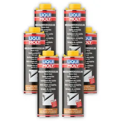6x Hohlraumversiegelung LIQUI MOLY 6108 Hohlraumkonservierung hellbraun Wachs 1L