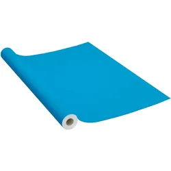 vidaXL Selbstklebende Möbelfolie Azurblau 500 x 90 cm PVC