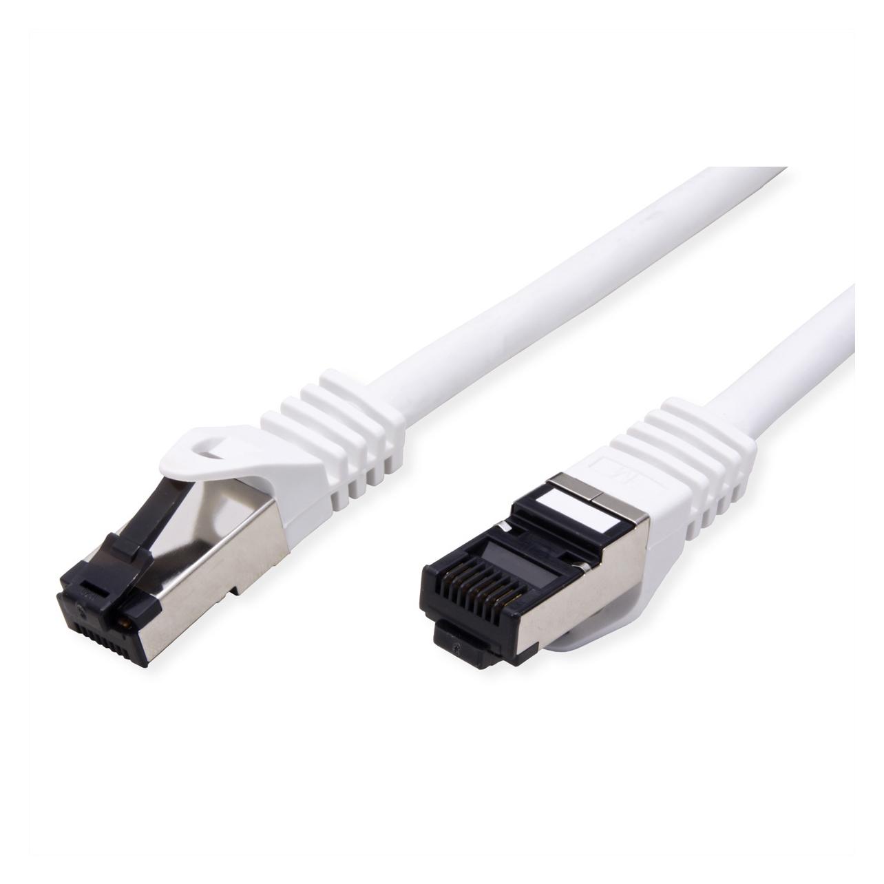 Value Patchkabel Kat.8 S/FTP, weiss, 3m LSOH, Litzenkabel, (PiMF- (CAT8.1, 3 m) (21.99.1873)