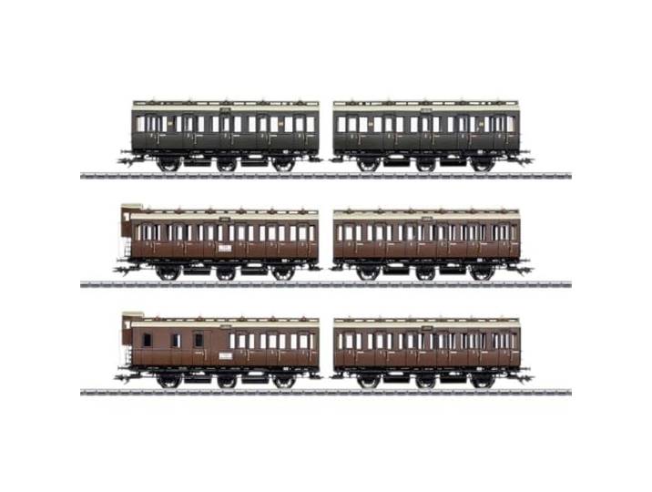 Märklin 42047 H0 6er-Abteilwagen-Set der KPEV
