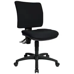 Bürodrehstuhl U50 schwarz ohne Armlehnen